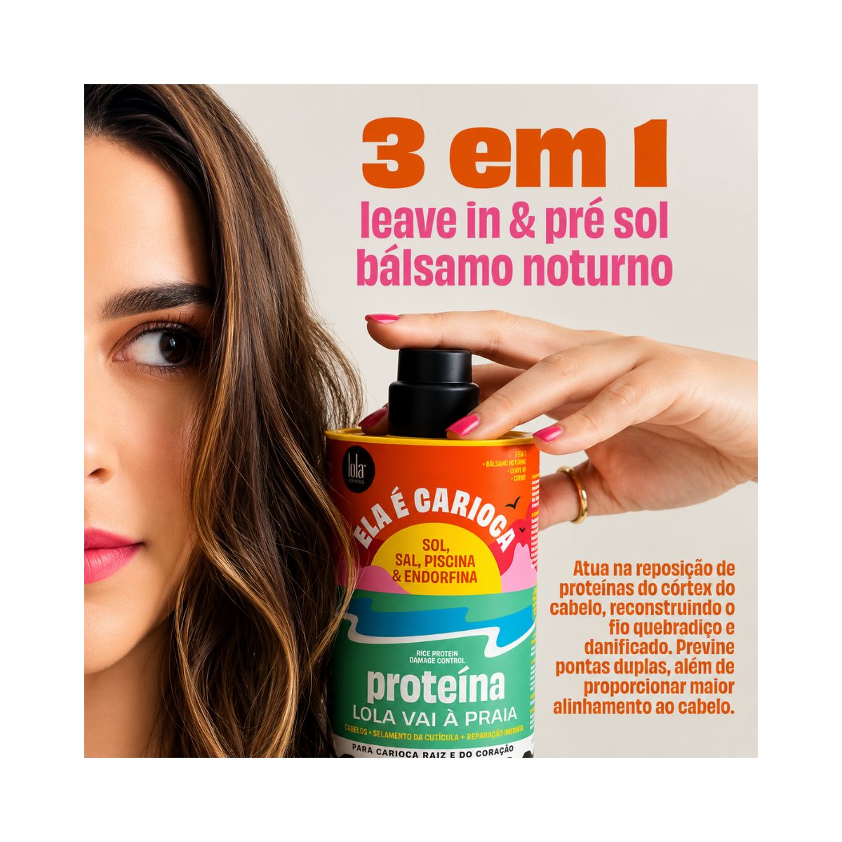 PROTEINA ELA É CARIOCA LOLA COSMETIC 500ML