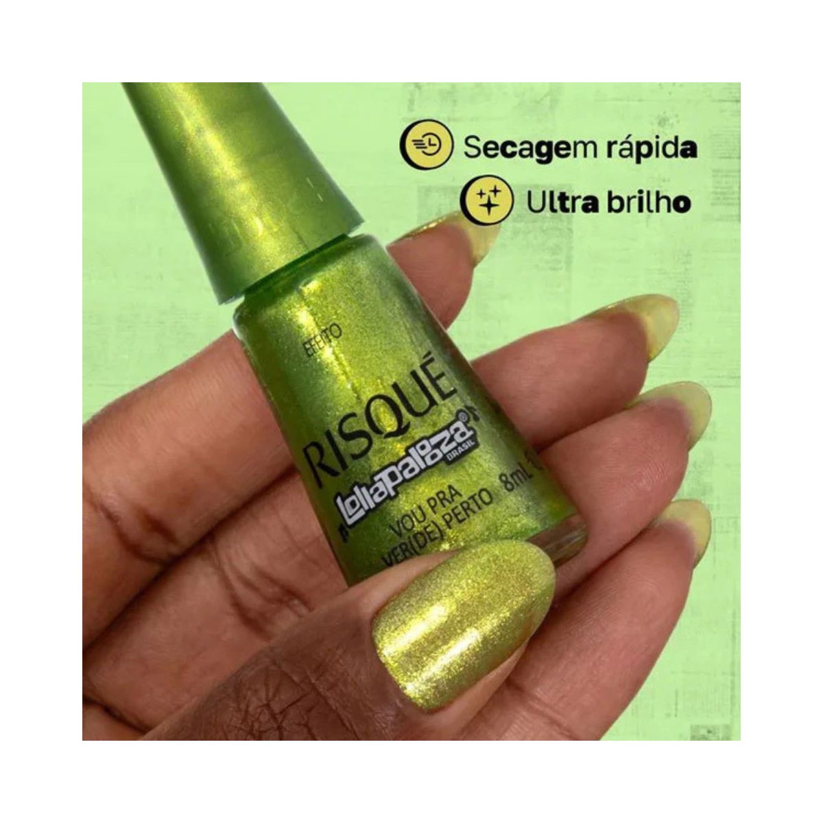ESMALTE RISQUE LOLLAPALOOZA VOU PRA VER (DE) PERTO 8ML
