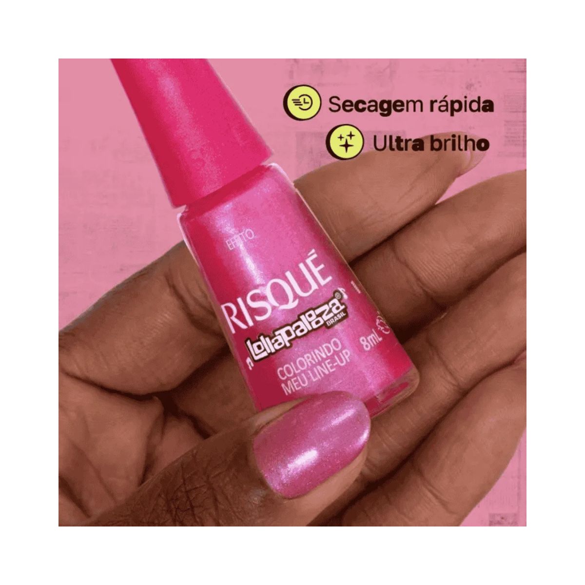 ESMALTE RISQUE LOLLAPALOOZA COLORINDO MEU LINE-UP 8ML