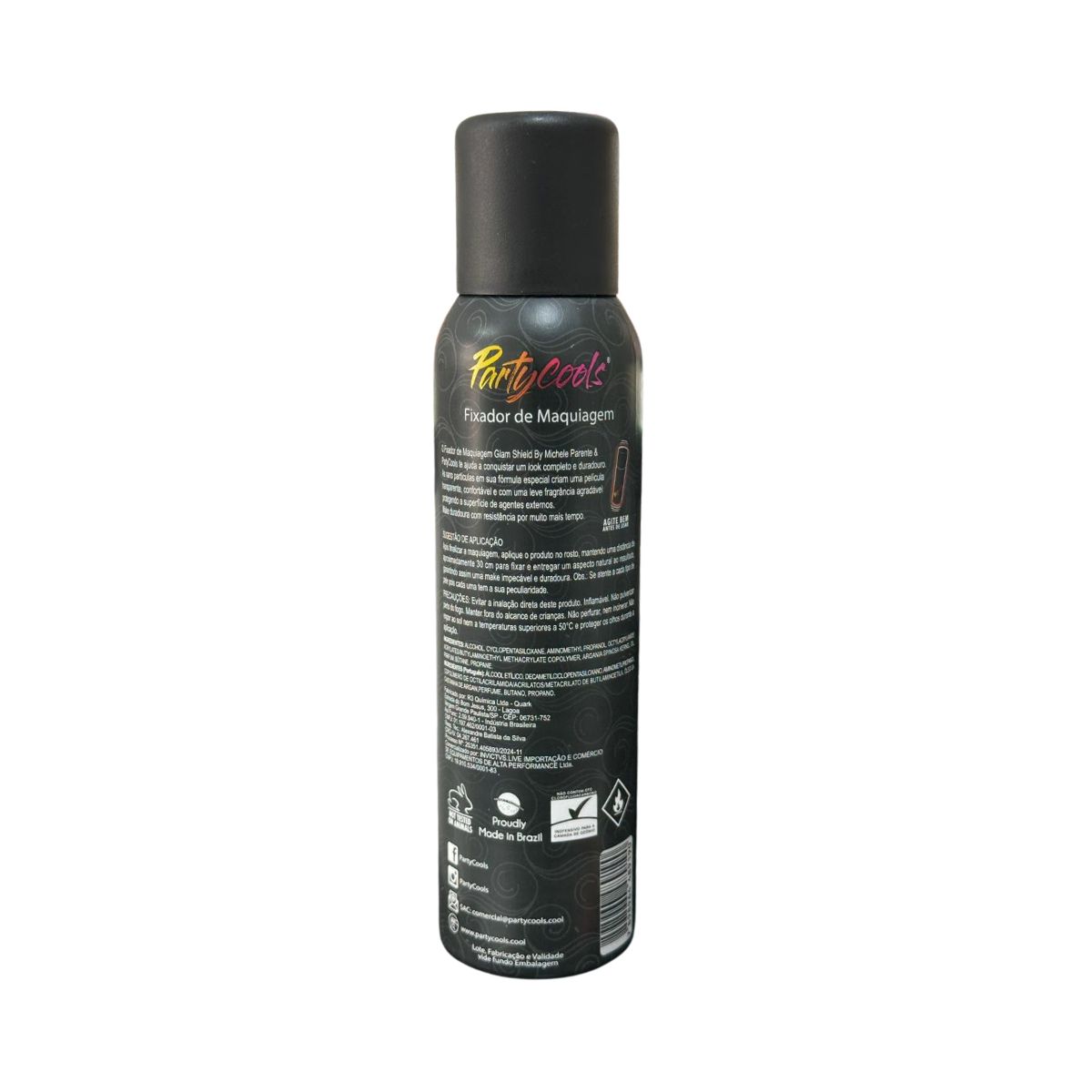 SPRAY SECANTE DE MAQUIAGEM GLAM SHIELD PARTYCOOLS 150ML