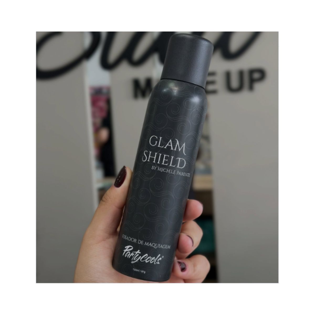 SPRAY SECANTE DE MAQUIAGEM GLAM SHIELD PARTYCOOLS 150ML