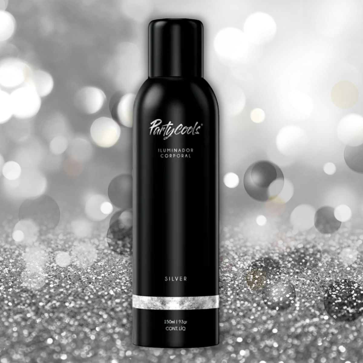 ILUMINADOR CORPORAL SILVER PRO PARTYCOOLS 150ML