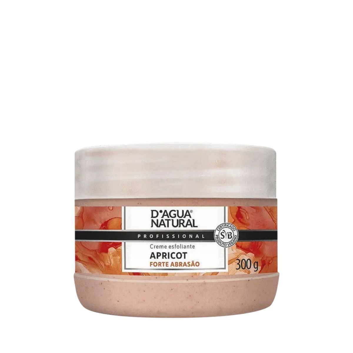 KIT DAGUA NATURAL CREME ESFOLIANTE APRICOT FORTE ABRASÃO 300G + ESPÁTULA PLÁSTIC