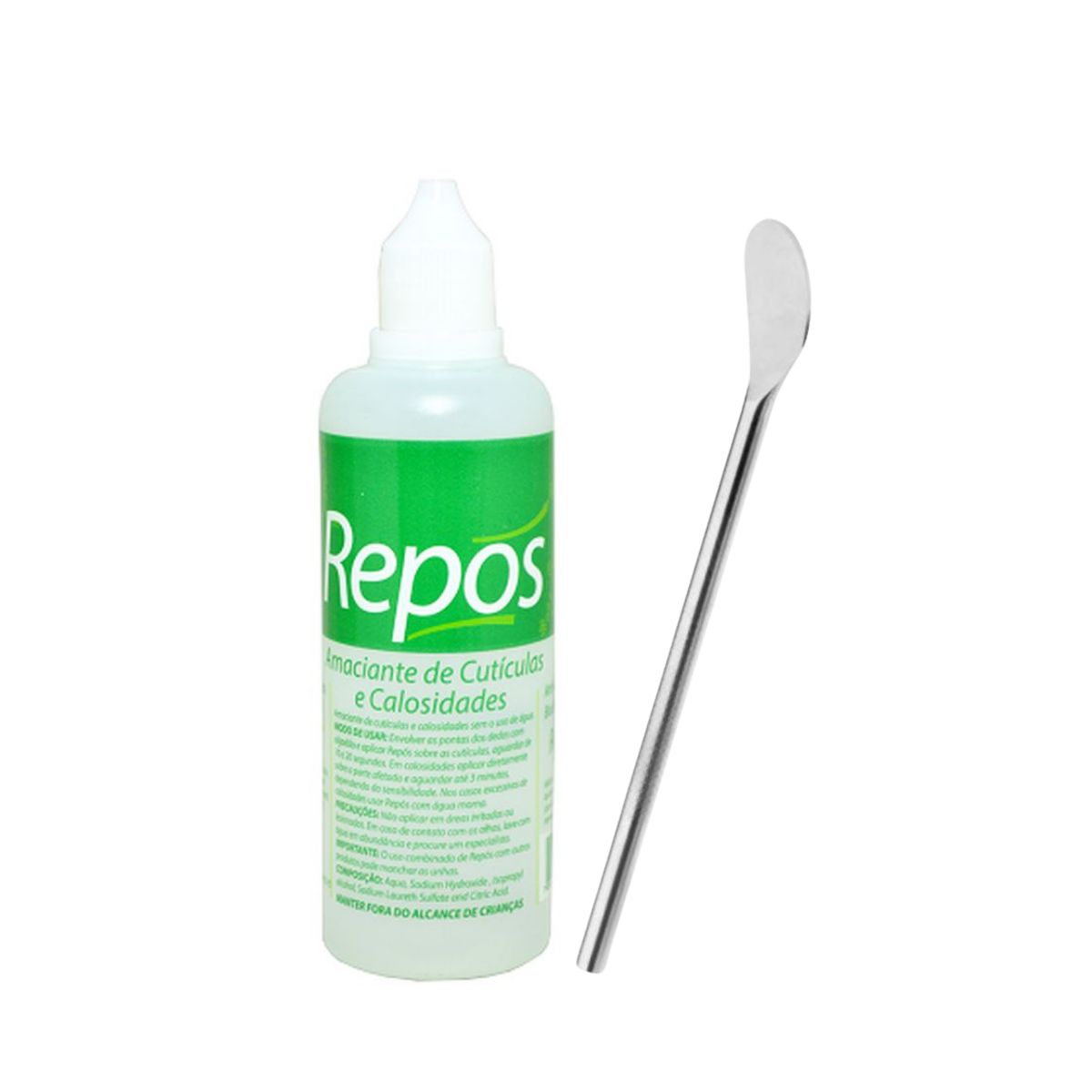 KIT REPOS AMACIANTE LÍQUIDO DE CUTÍCULAS E CALOSIDADES 120ML + BISTURI RASKALO