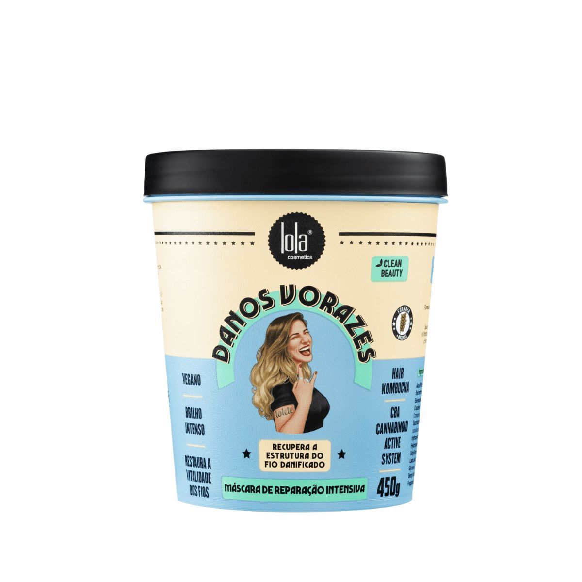 KIT LOLA MÁSCARA DANOS VORAZES 400G +ACESSÓRIO SORTIDO