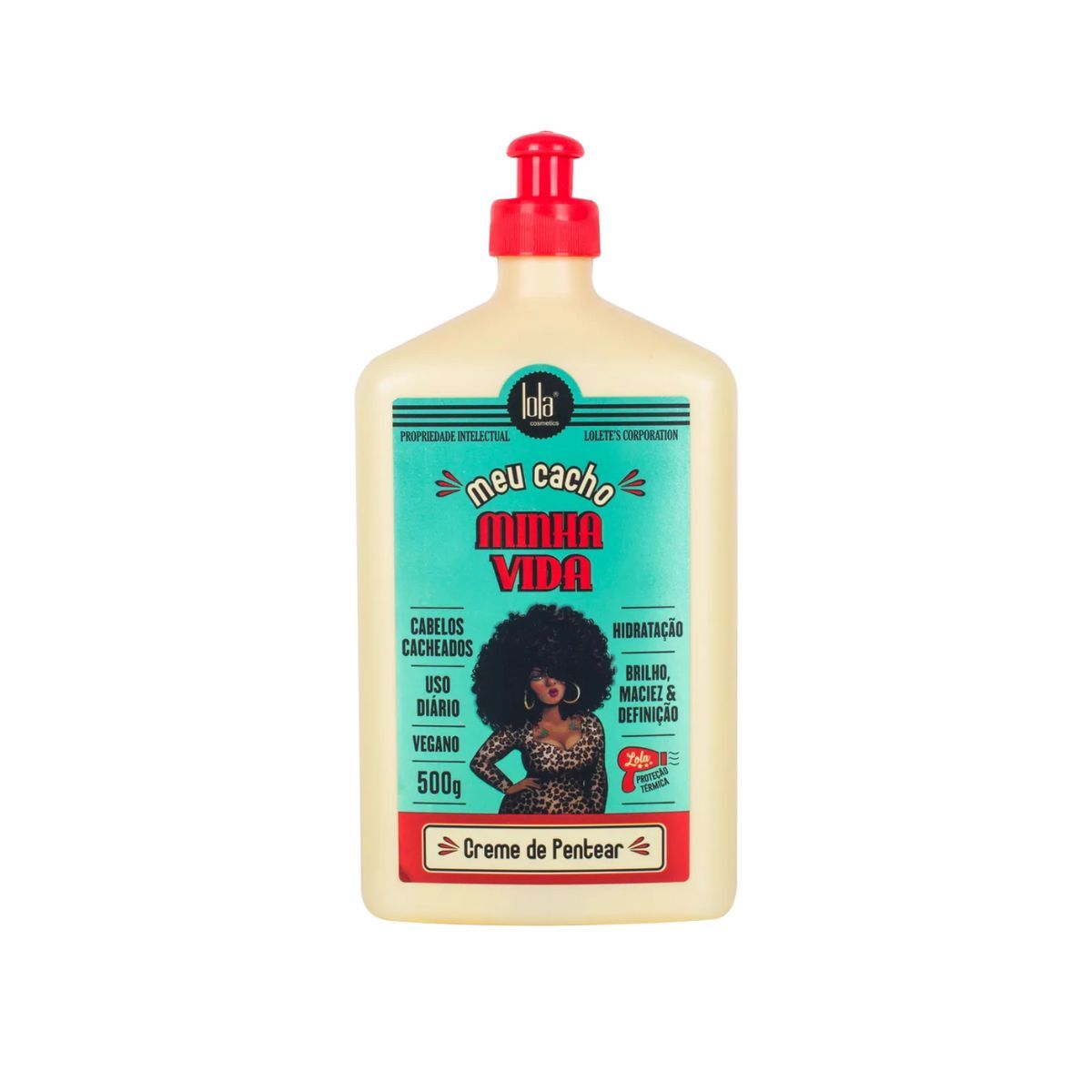 KIT LOLA CREME DE PENTEAR MEU CACHO MINHA VIDA 500G + ACESSORIO SORTIDO