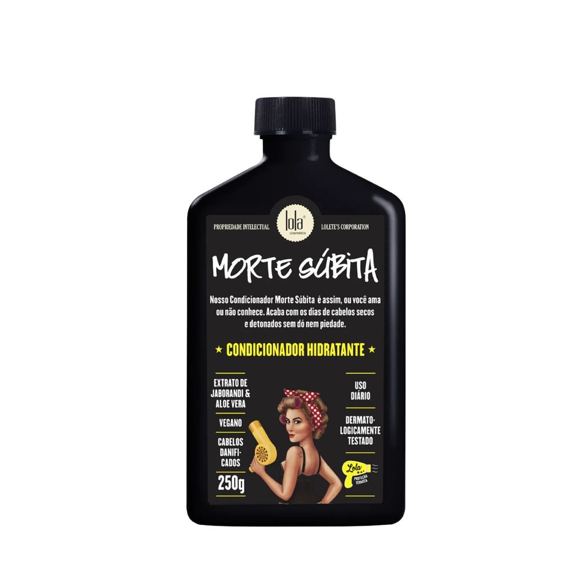 KIT LOLA CONDICIONADOR HIDRATANTE MORTE SÚBITA 250ML + ACESSÓRIO SORTIDO