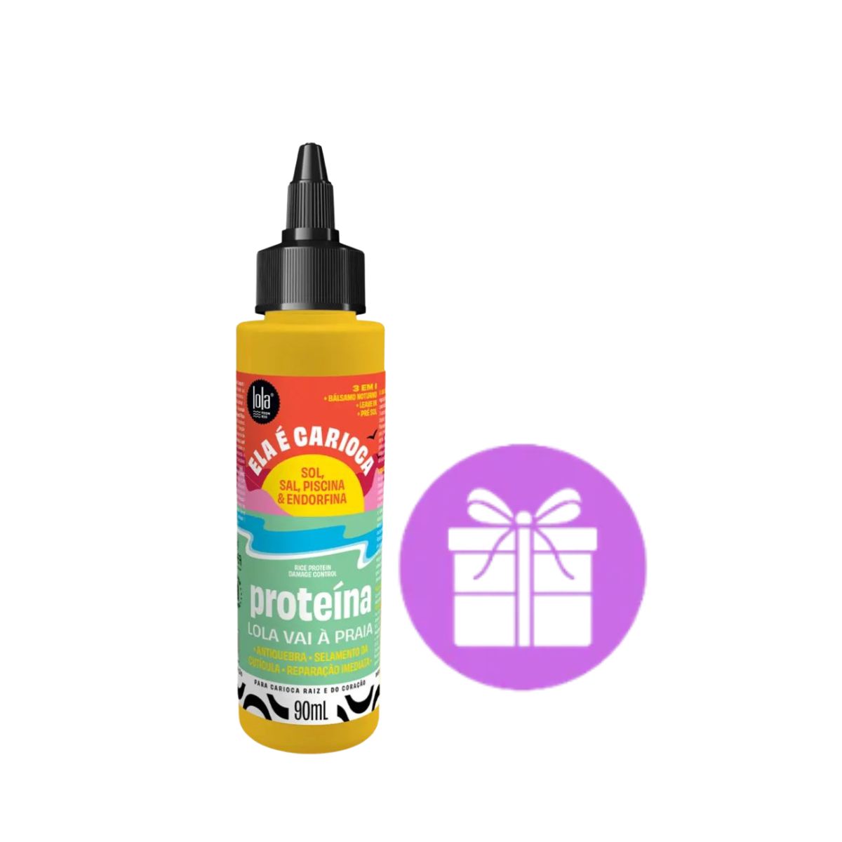 KIT LOLA PROTEÍNA ELA É CARIOCA 3 EM 1 90ML + ACESSÓRIO SORTIDO