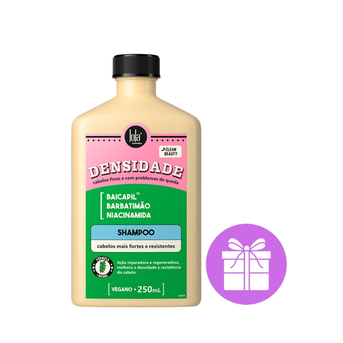 KIT LOLA SHAMPOO DENSIDADE 250ML + ACESSORIO SORTIDO
