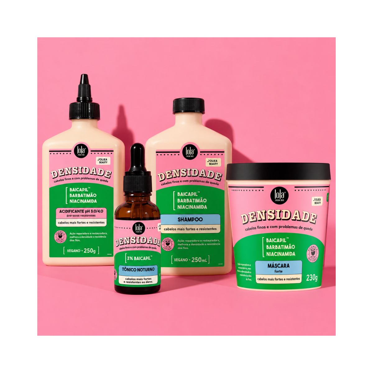 KIT LOLA SHAMPOO DENSIDADE 250ML + ACESSORIO SORTIDO