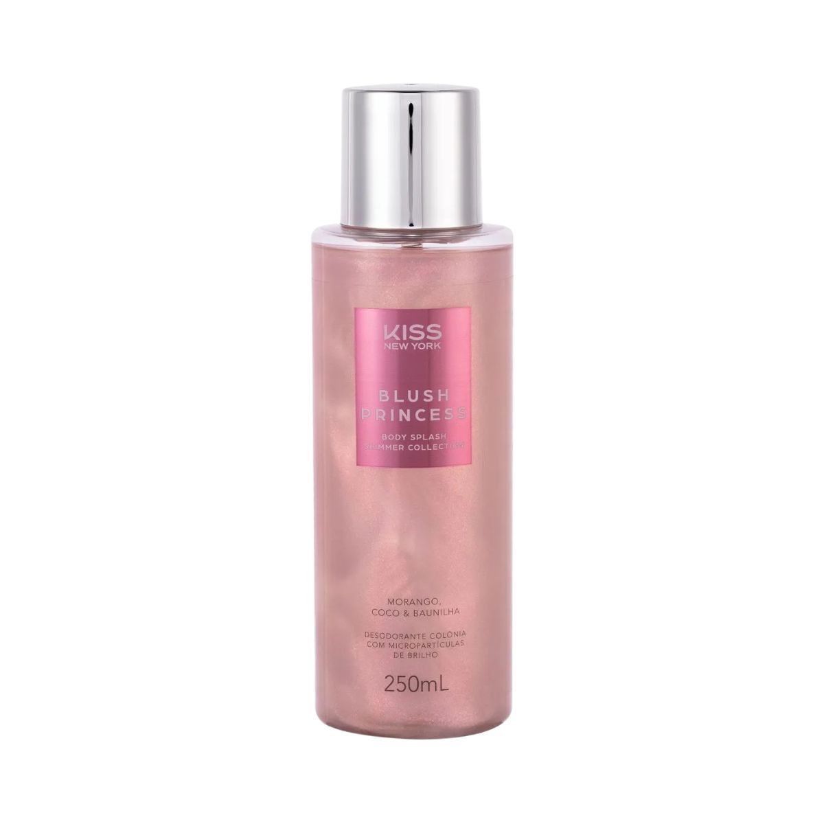 KIT KISS NEW YORK 2 BODYS SPLASH SHIMMER BLUSH PRINCESS 250ML