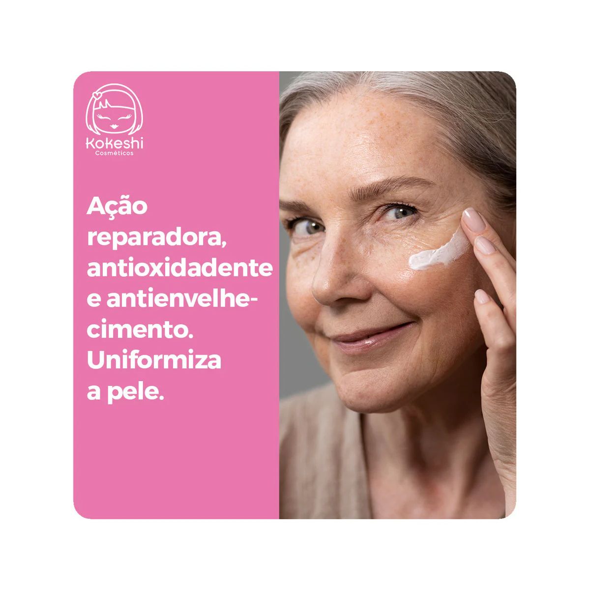 CREME GEL FACIAL PELE PLENA KOKESHI 45G