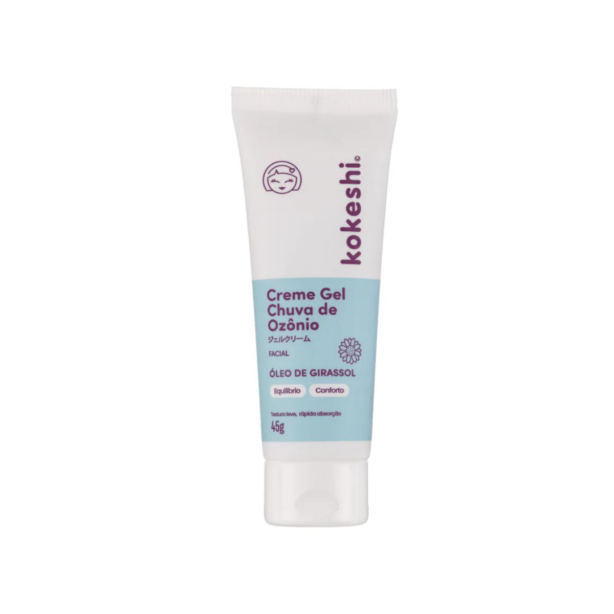 CREME GEL FACIAL CHUVA DE OZÔNIO KOKESHI 45G