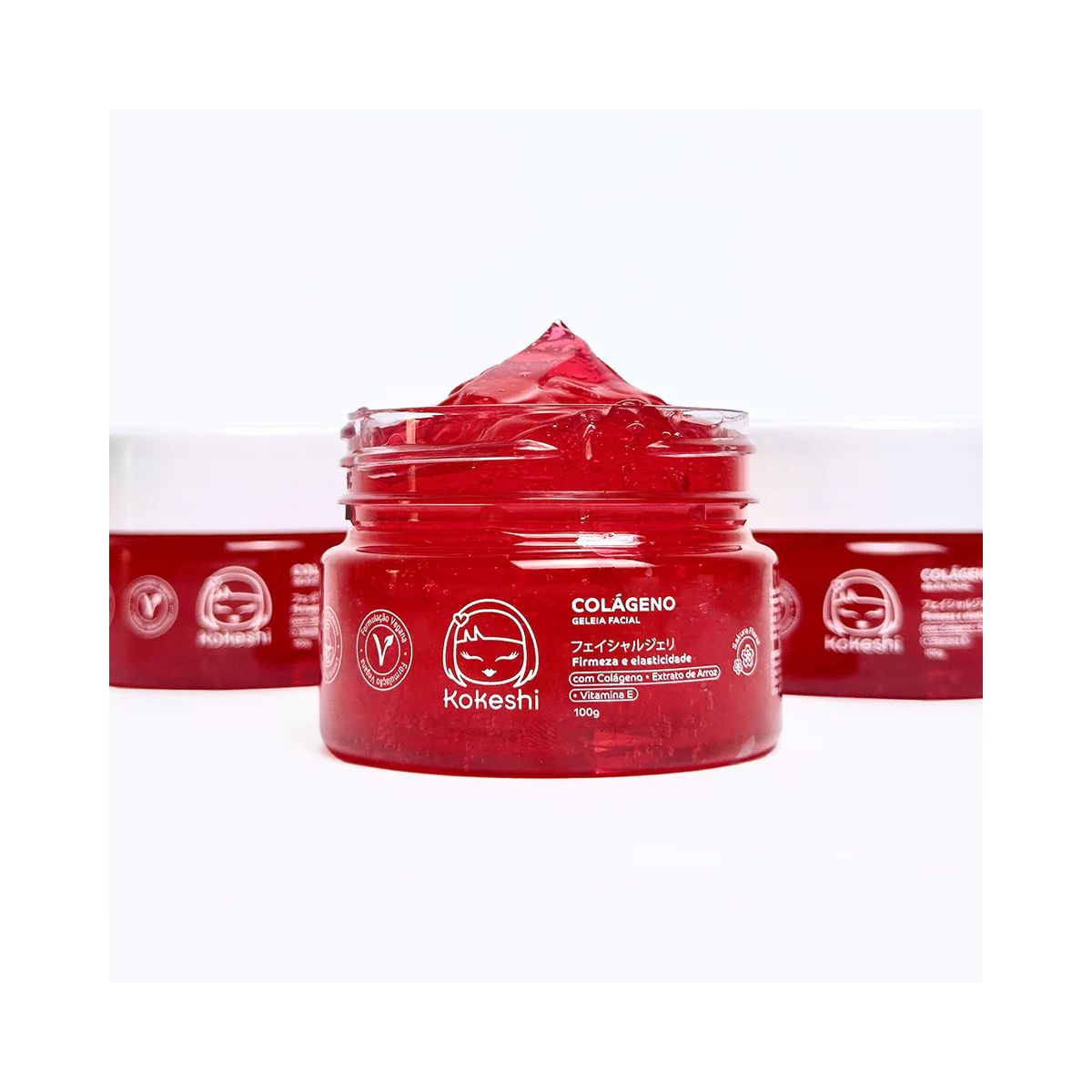 GELÉIA FACIAL DE COLÁGENO KOKESHI 100G