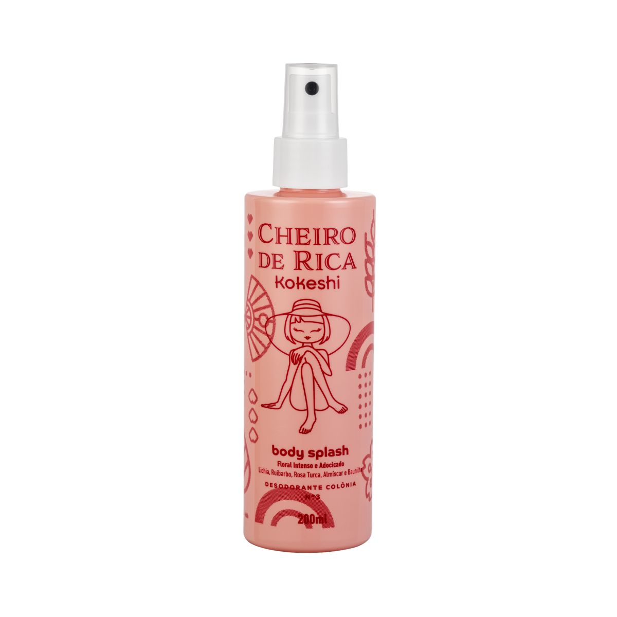 BODY SPLASH CHEIRO DE RICA FLORAL INTENSO E ADOCICADO 200ML