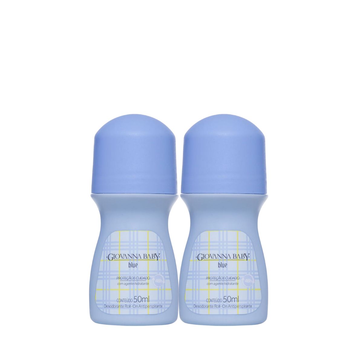 KIT GIOVANNA BABY 2 DESODORANTES ANTITRANSPIRANTE ROLL-ON BLUE 50ML