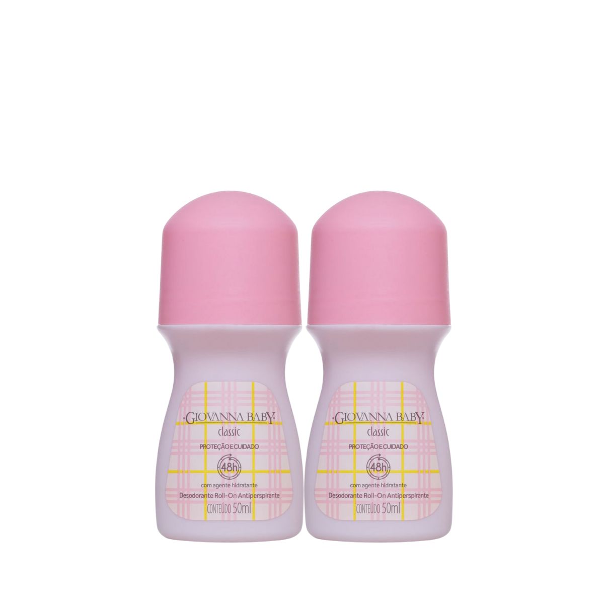 KIT GIOVANNA BABY 2 DESODORANTES ANTITRANSPIRANTES ROLL-ON CLASSIC 50ML