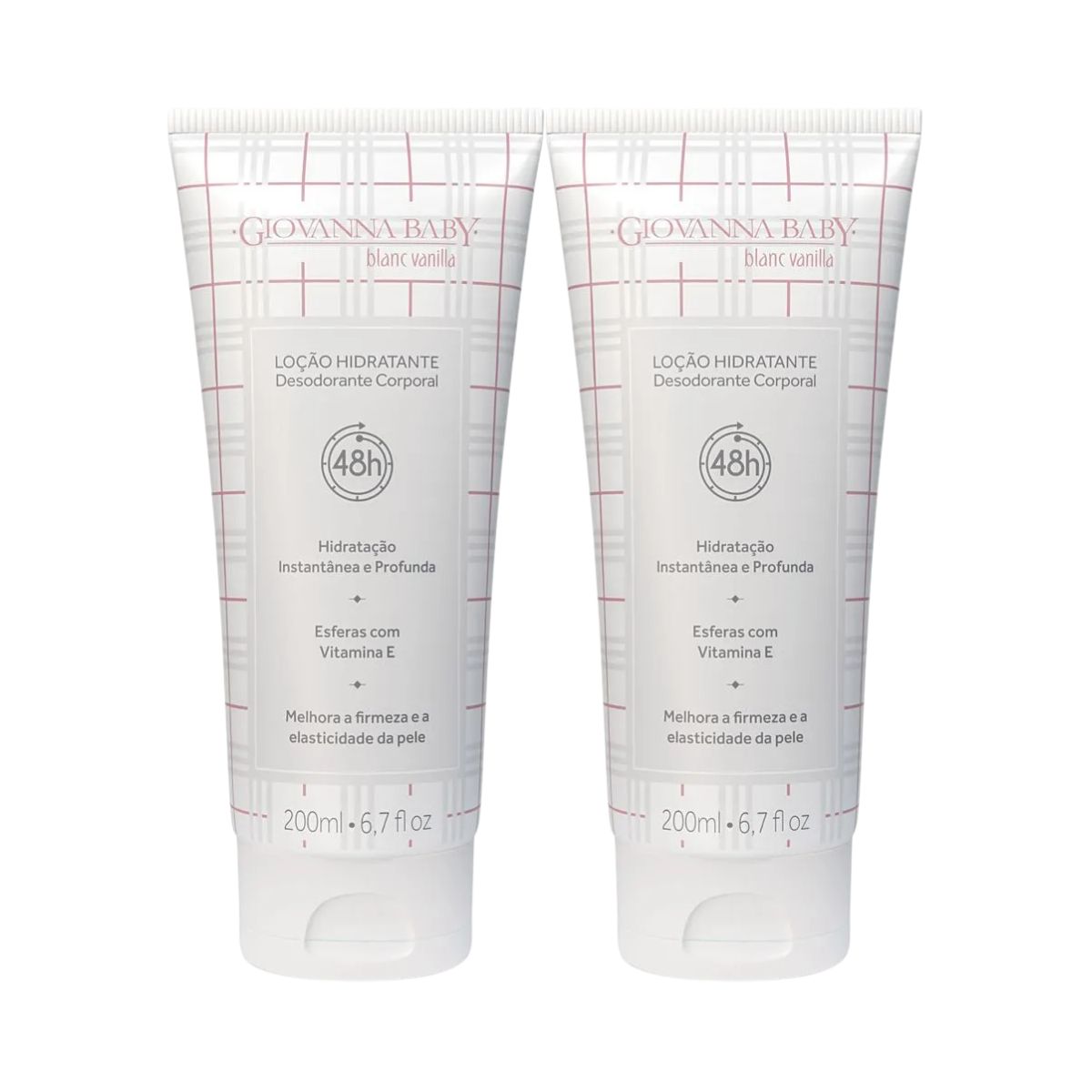 KIT GIOVANNA BABY 2 LOÇÕES HIDRATANTES CORPORAIS BLANC VANILLA 200ML