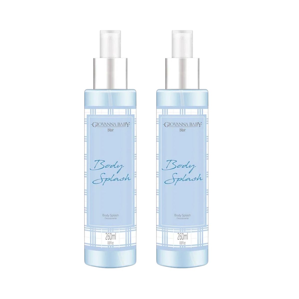 KIT GIOVANNA BABY 2 BODYS SPLASH BLUE 260ML
