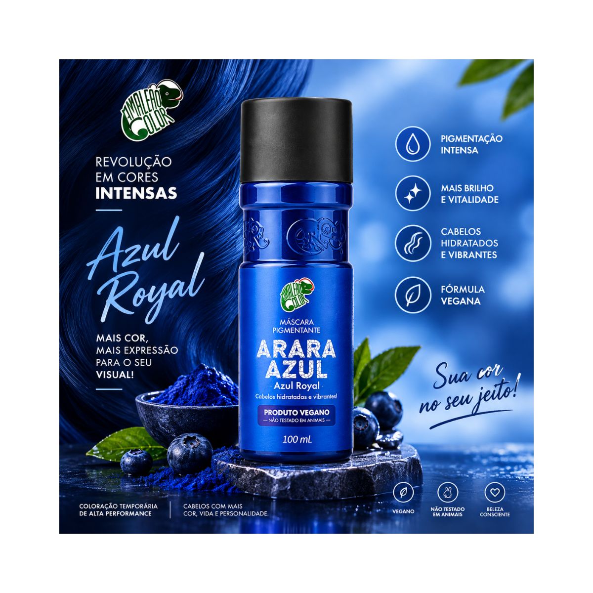 MÁSCARA PIGMENTANTE ARARA AZUL 100 ML