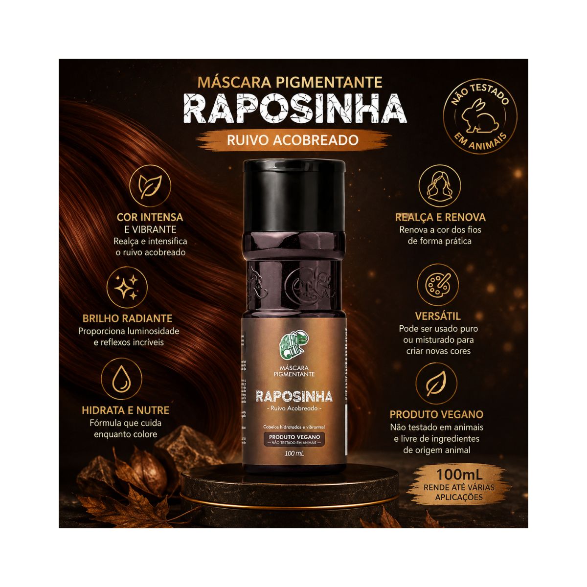 MÁSCARA PIGMENTANTE RAPOSINHA 100 ML