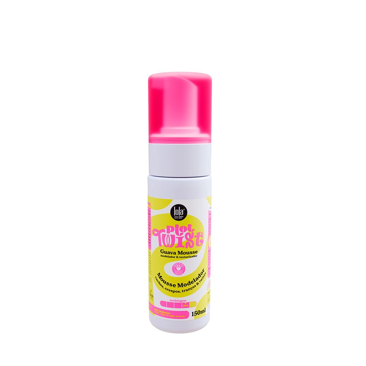 KIT LOLA MOUSSE PLOT TWIST GUAVA 150ML + AMPOLA TRATAMENTO CAPILAR VITAMINA E NA
