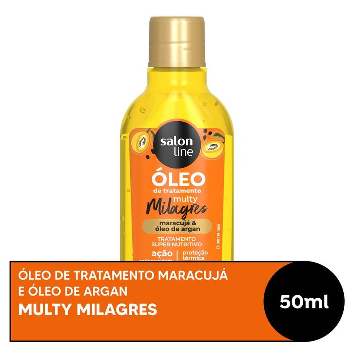 KIT SALON LINE CACHOS DOS SONHOS ÓLEO DE MARACUJÁ 50ML + AMPOLA TRATAMENTO VITAM
