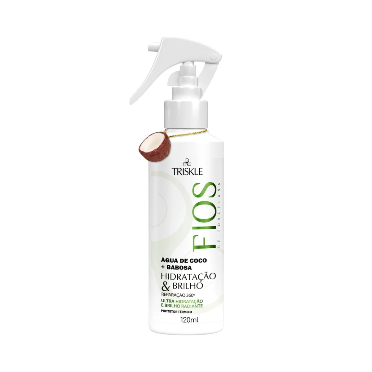 SPRAY ÁGUA DE COCO FIOS HIDRATAÇÃO E BRILHO TRISKLE120ML