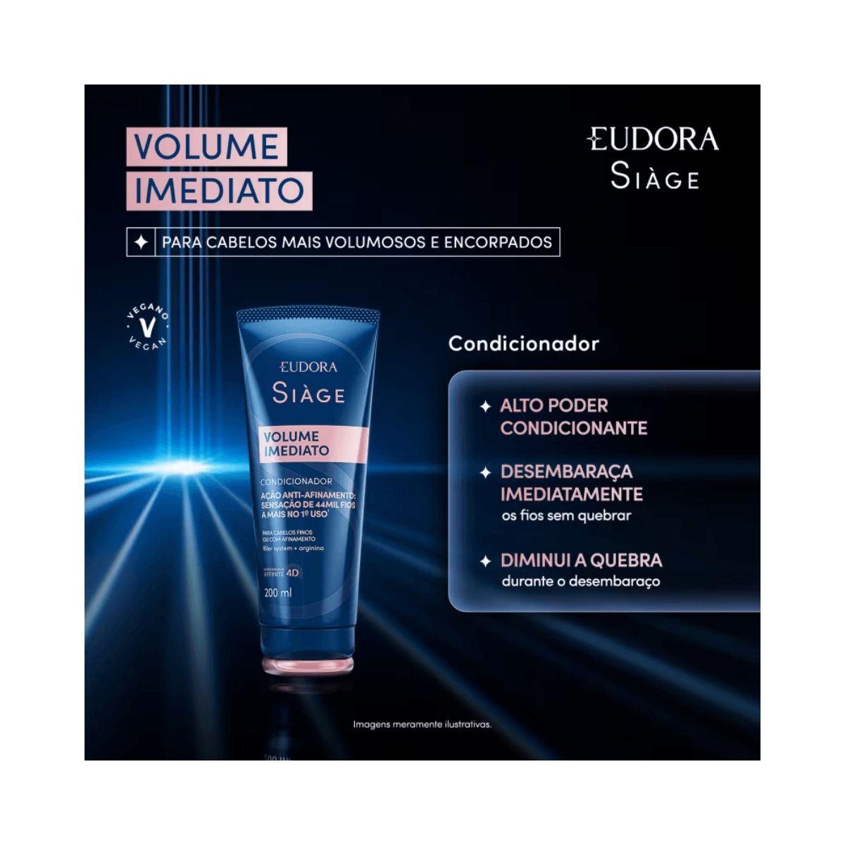 CONDICIONADOR SIÀGE VOLUME IMEDIATO EUDORA 200ML