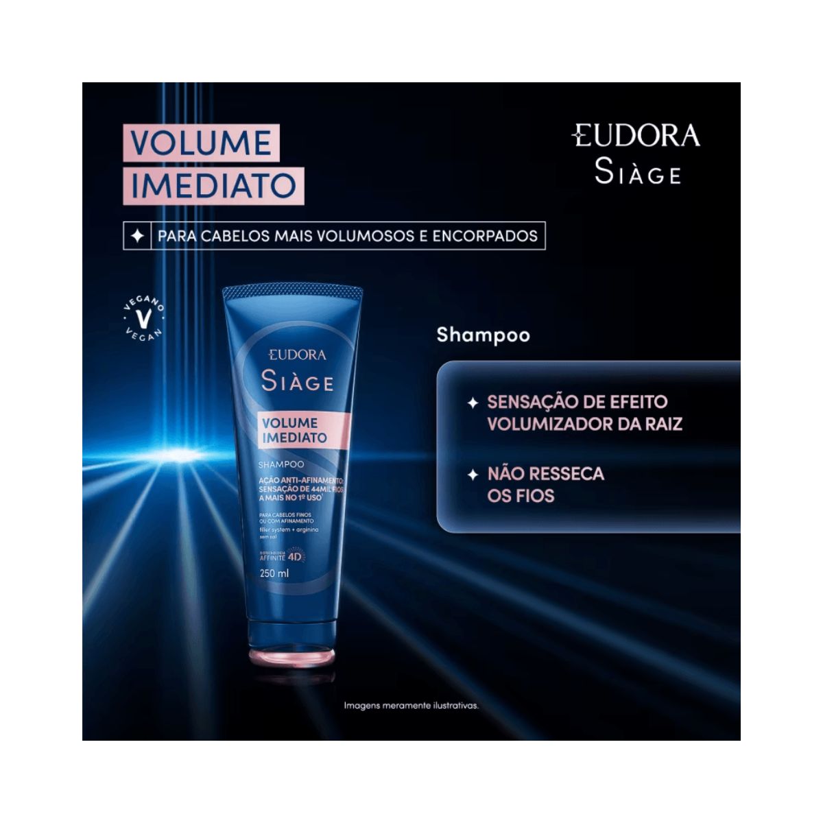 SHAMPOO SIÀGE VOLUME IMEDIATO EUDORA 250ML
