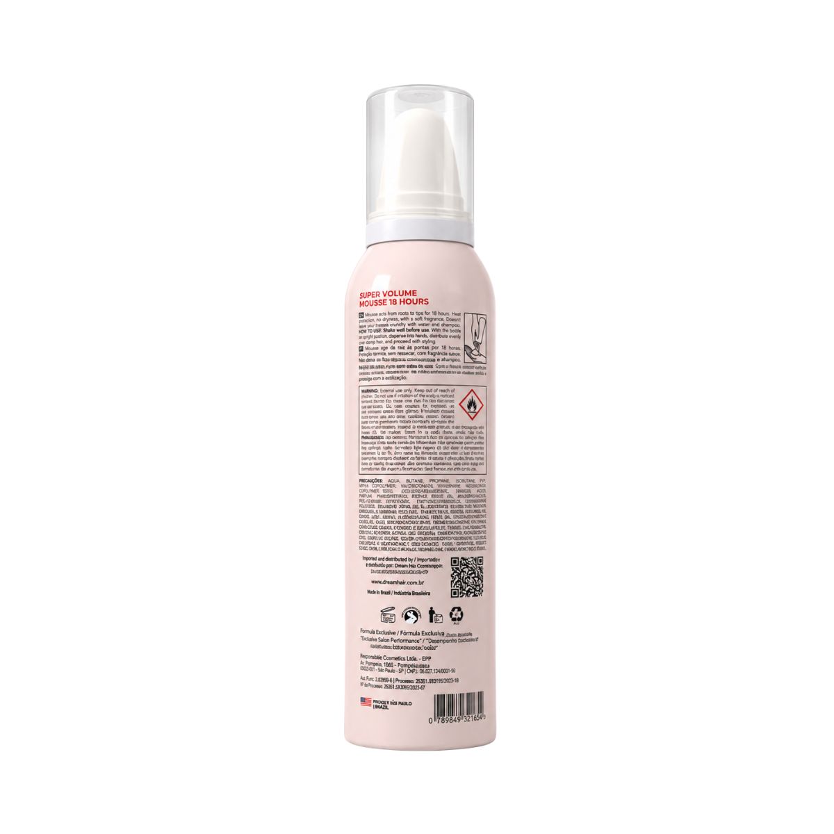 HAIR MOUSSE VITAL CARE SUPER VOLUME 18H 340G