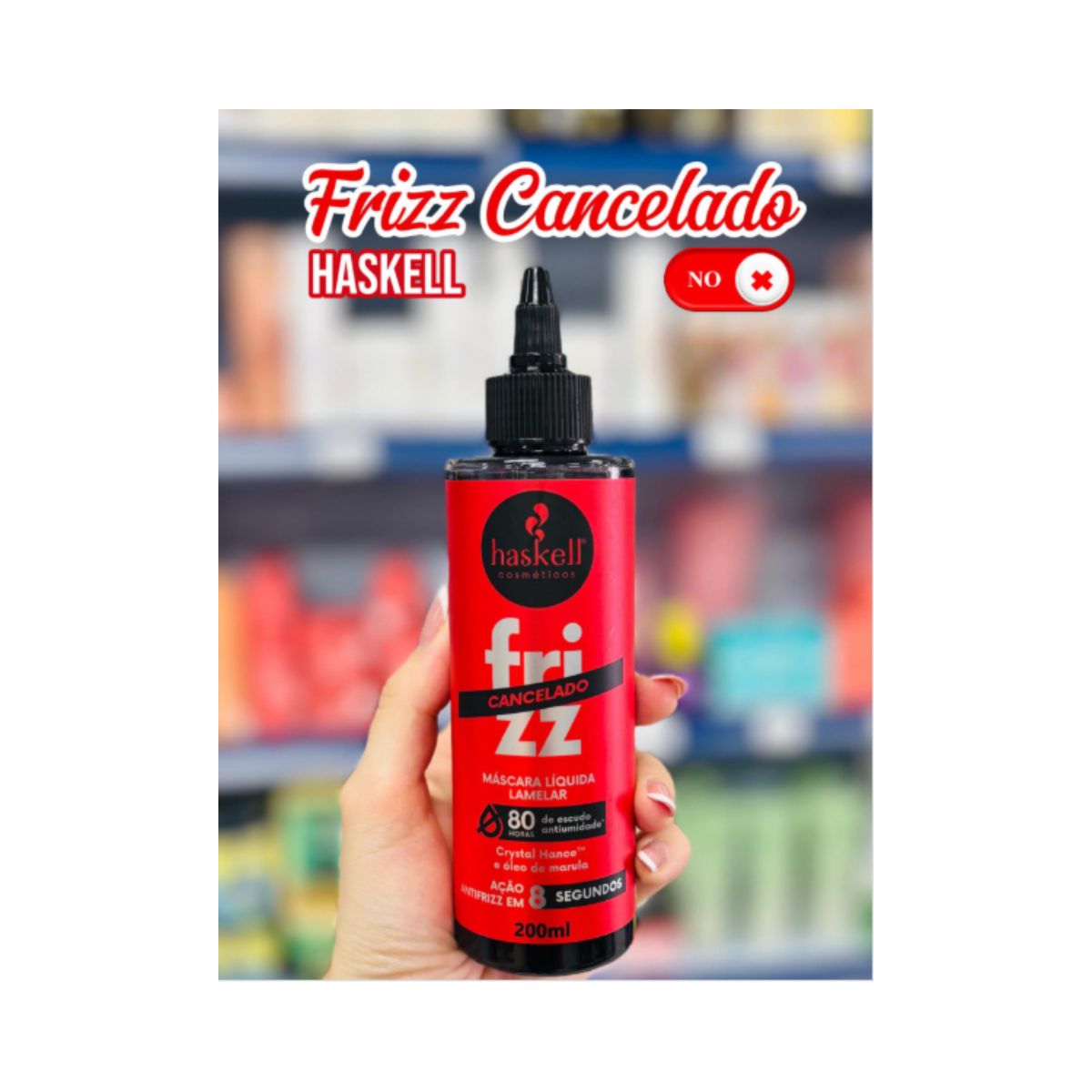 MASCARA LIQUIDA FRIZZ CANCELADO HASKELL 200ML