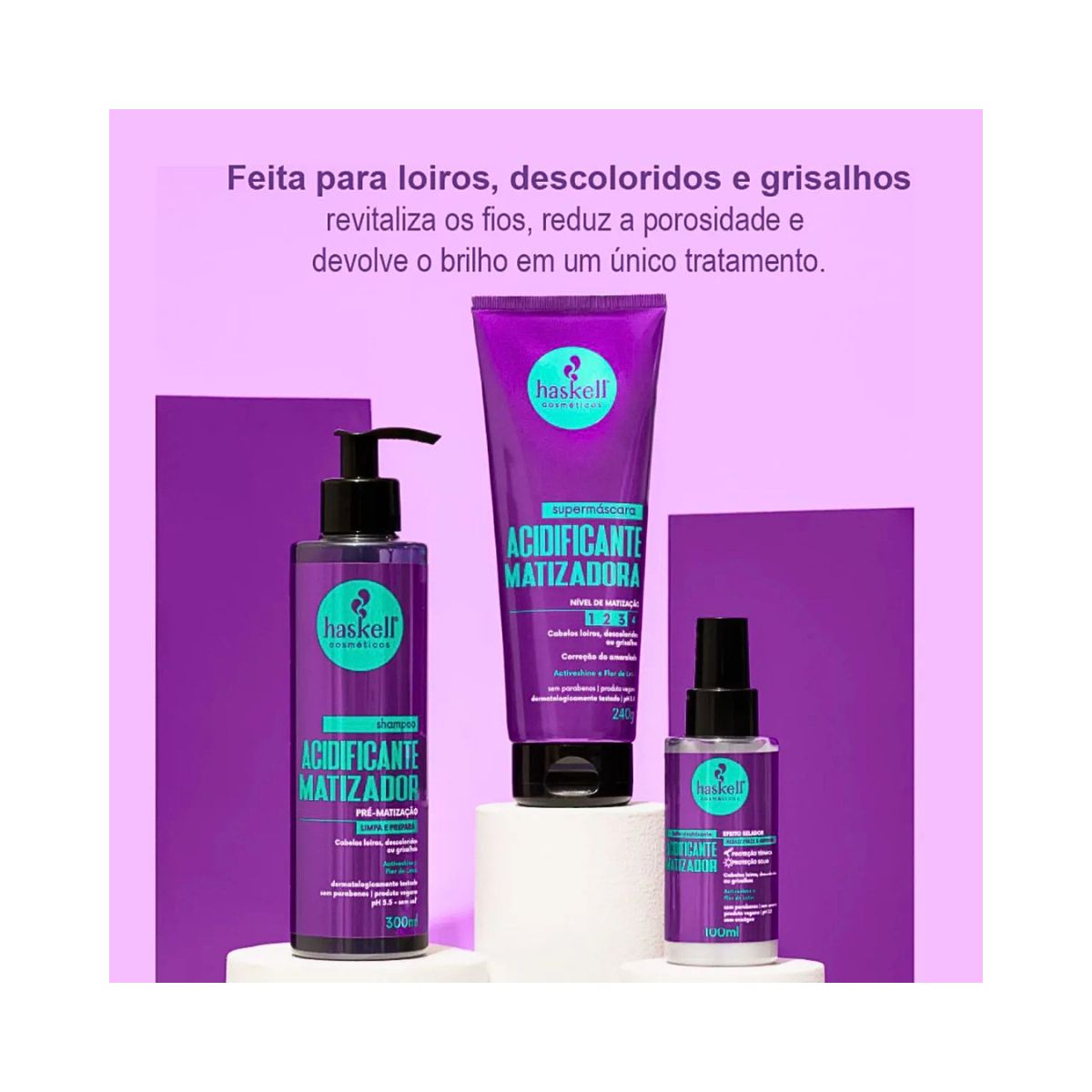 SHAMPOO ACIDIFICANTE MATIZADOR HASKELL 300ML