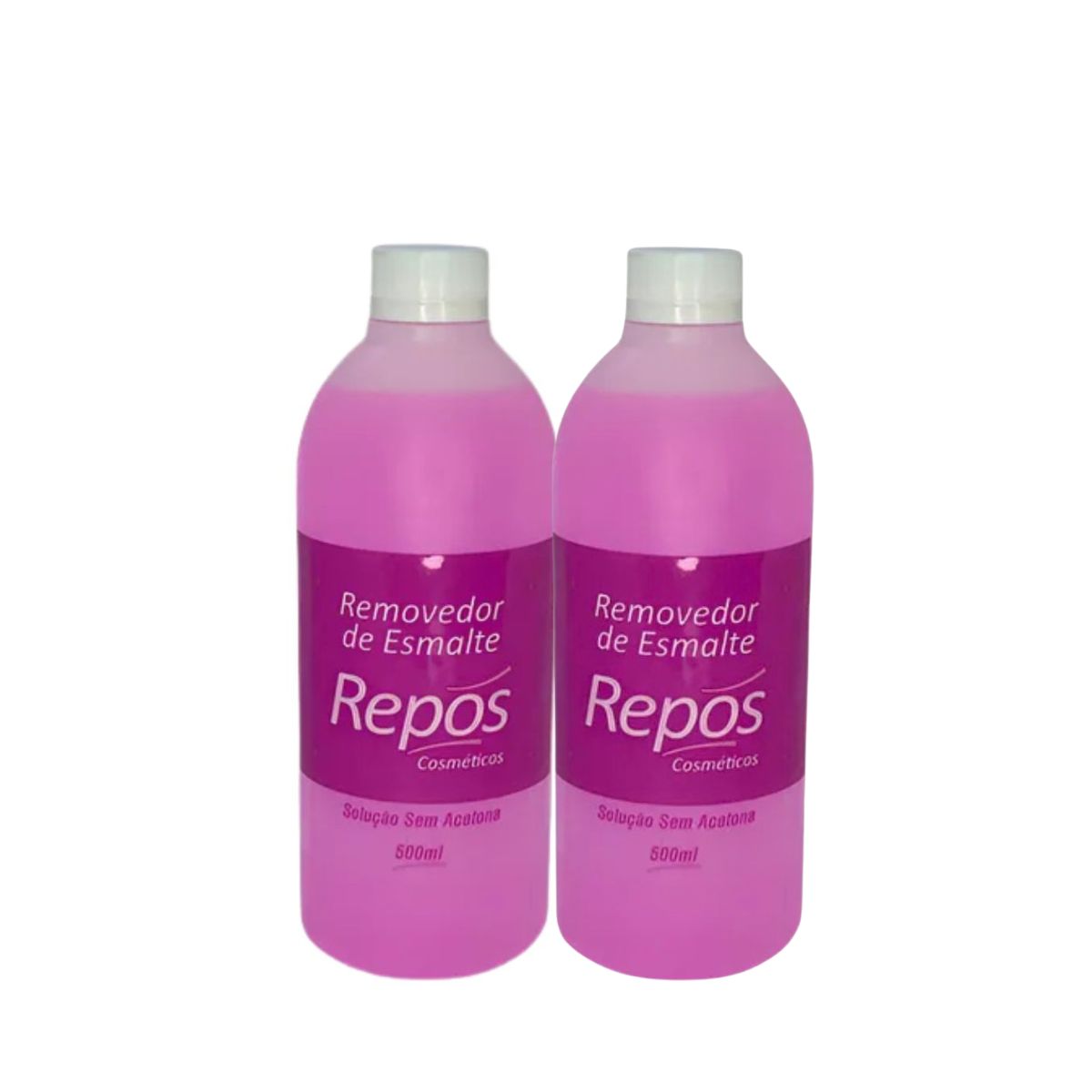 KIT REPÓS 2 REMOVEDORES DE ESMALTES SEM ACETONA 500ML