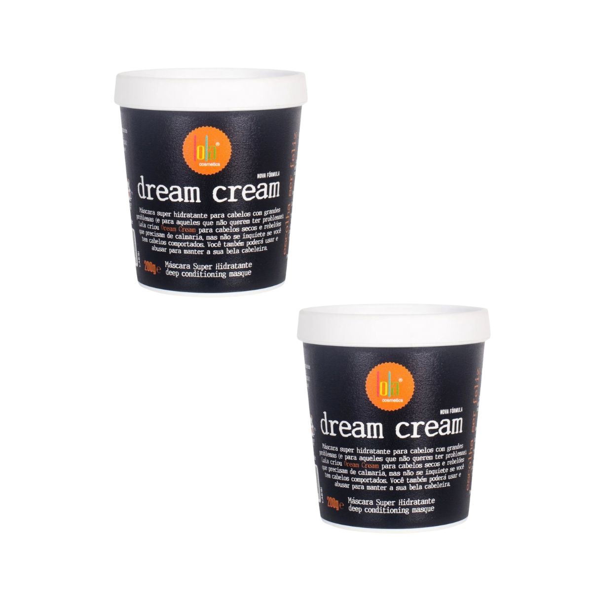 KIT LOLA 2 MÁSCARAS DE HIDRATAÇÃO DREAM CREAM 200G