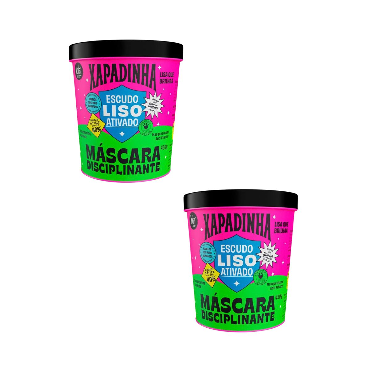 KIT LOLA 2 MÁSCARAS XAPADINHA DISCIPLINANTE 450G