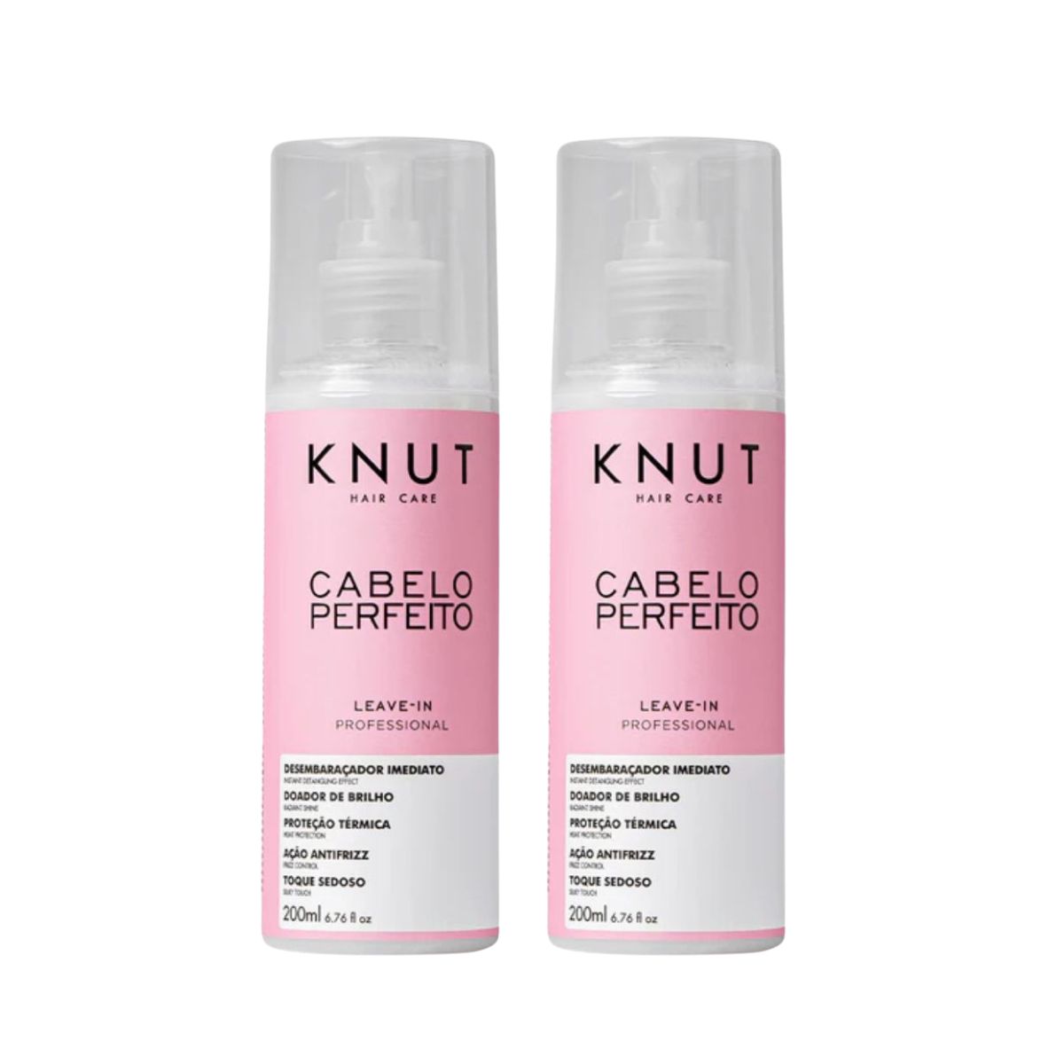 KIT KNUT 2 LEAVE-INS SPRAY CABELO PERFEITO 200ML