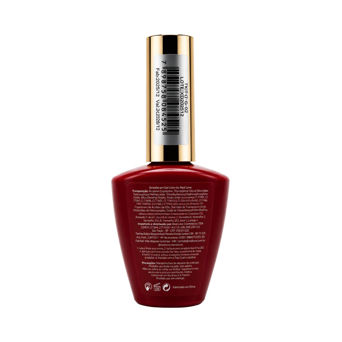 ESMALTE EM GEL REAL LOVE LINHA LIGHT 10ML LTKIT-G-02