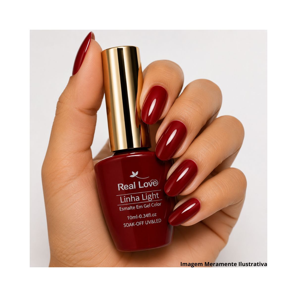 ESMALTE EM GEL REAL LOVE LINHA LIGHT 10ML LTKIT-G-03