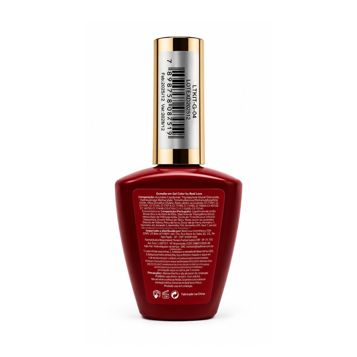 ESMALTE EM GEL REAL LOVE LINHA LIGHT 10ML LTKIT-G-04