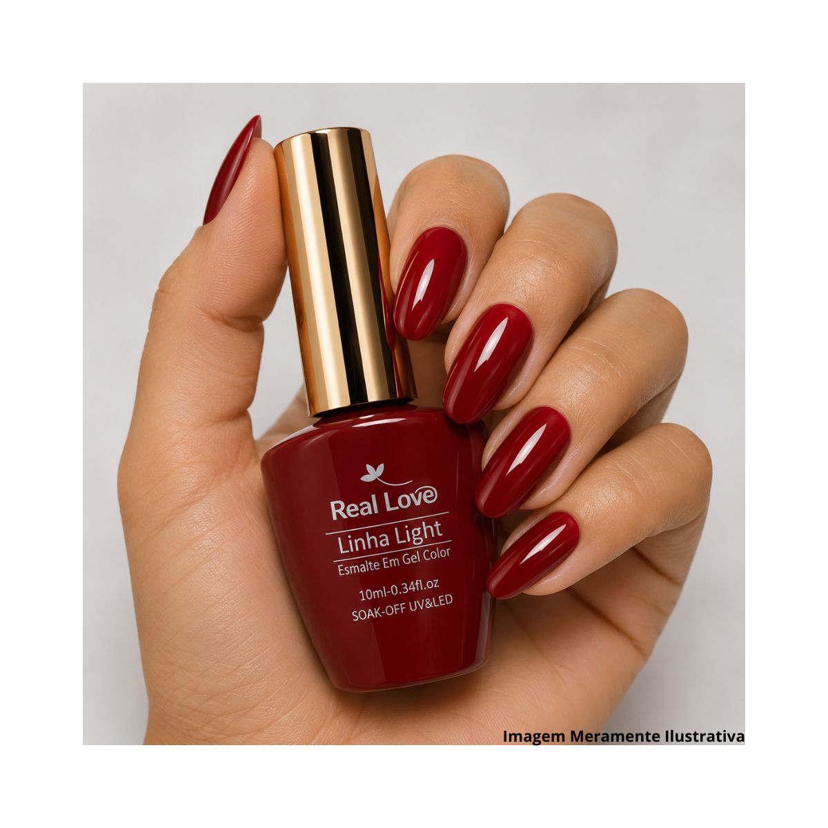 ESMALTE EM GEL REAL LOVE LINHA LIGHT 10ML LTKIT-G-04