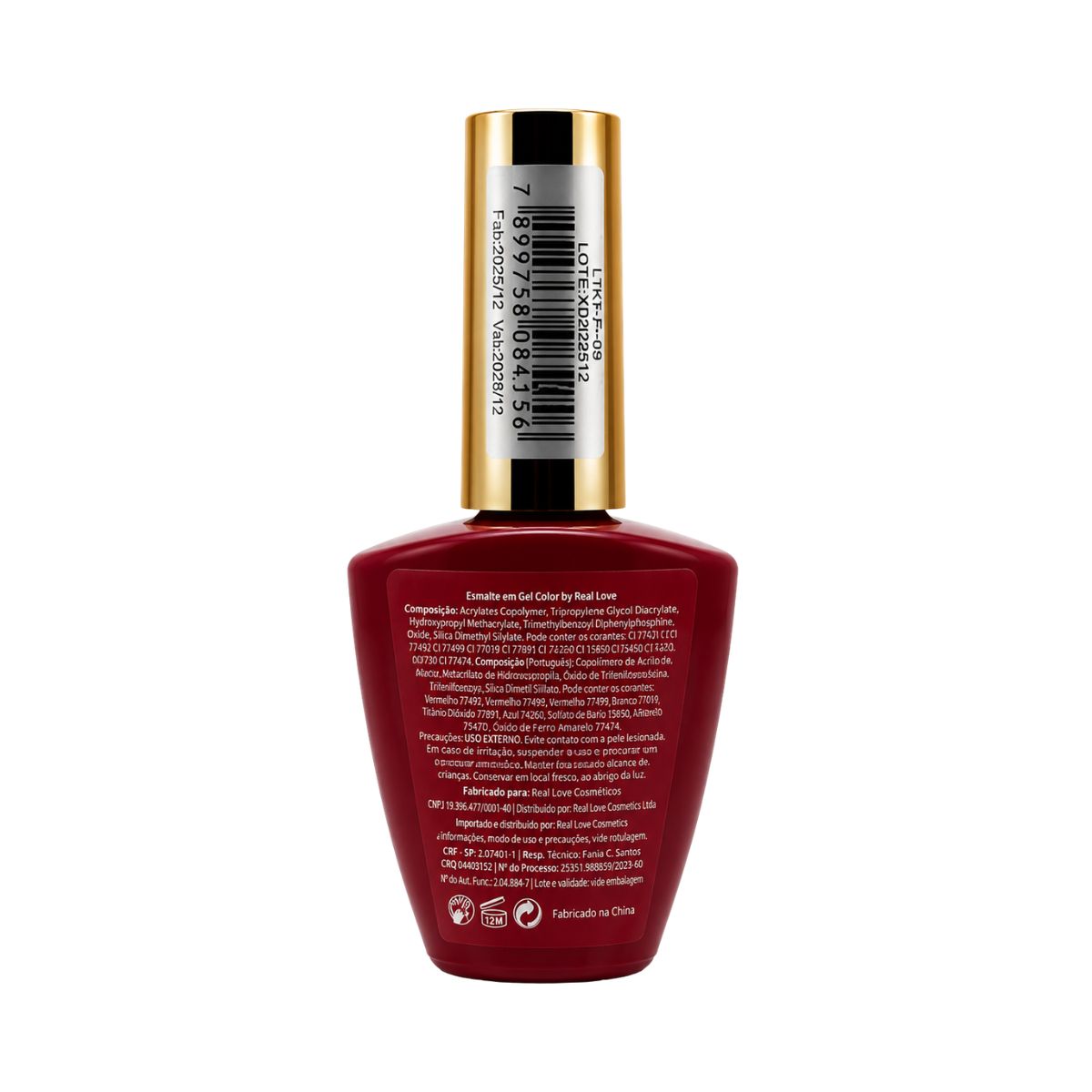 ESMALTE EM GEL REAL LOVE LINHA LIGHT 10ML LTKIT-G-05