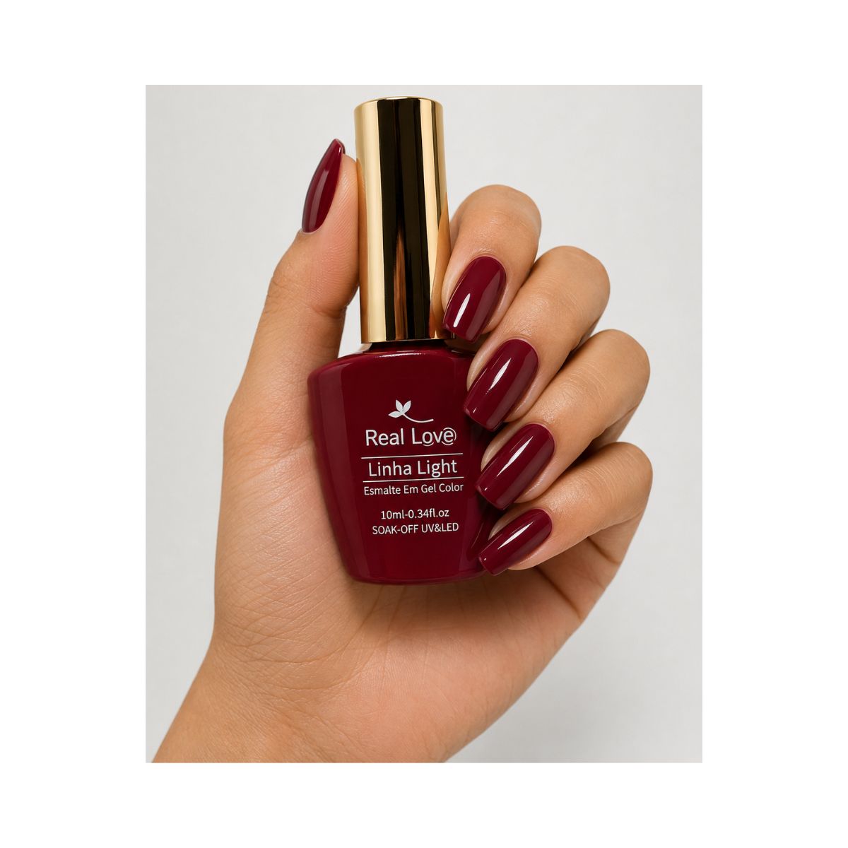 ESMALTE EM GEL REAL LOVE LINHA LIGHT 10ML LTKIT-G-05