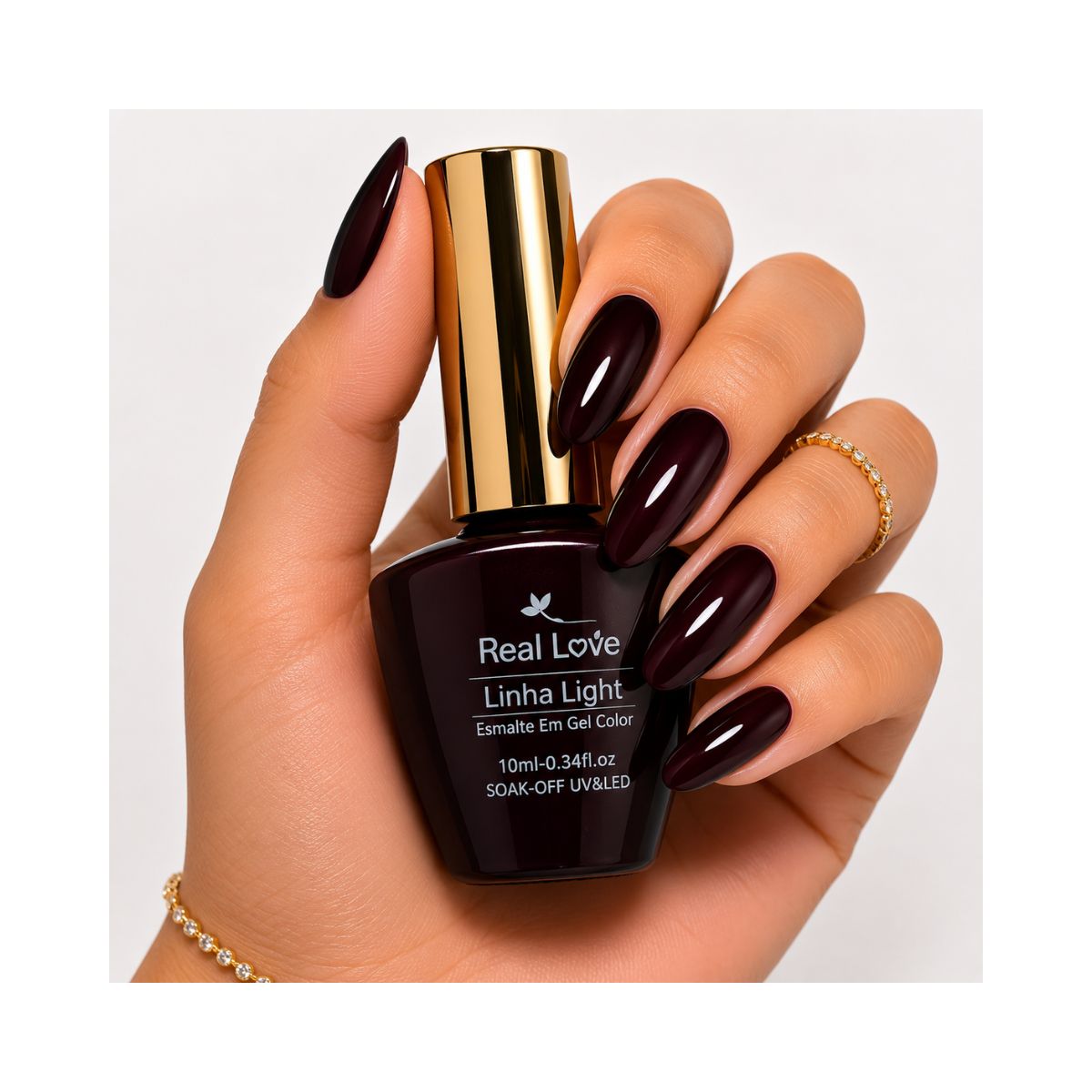 ESMALTE EM GEL REAL LOVE LINHA LIGHT 10ML LTKIT-G-06