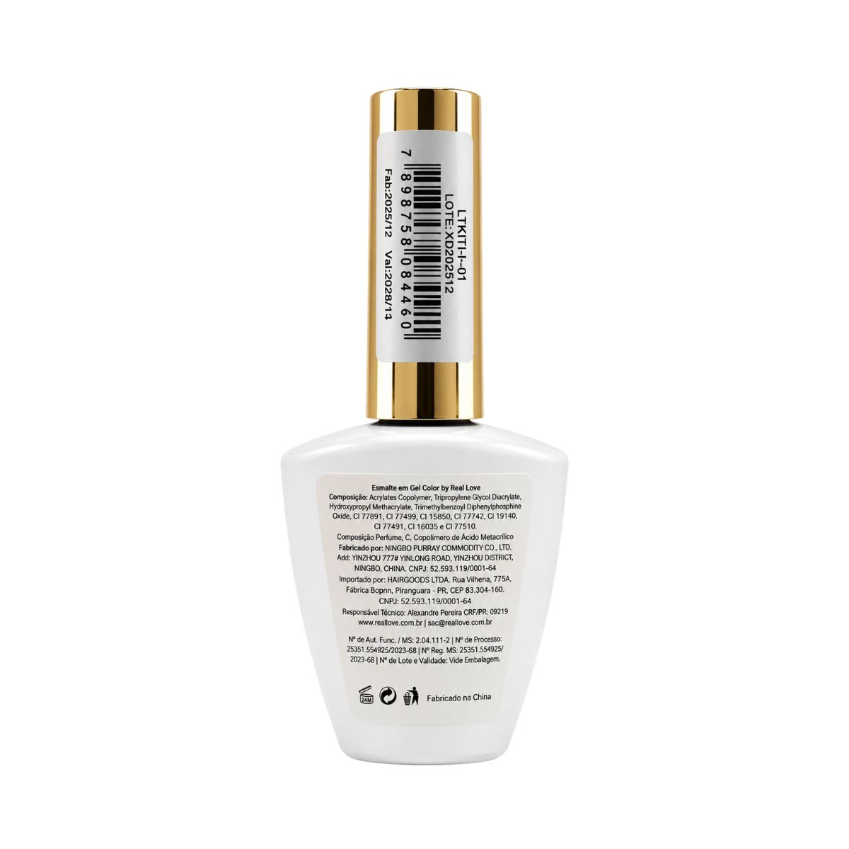 ESMALTE EM GEL REAL LOVE LINHA LIGHT 10ML LTKIT-H-01