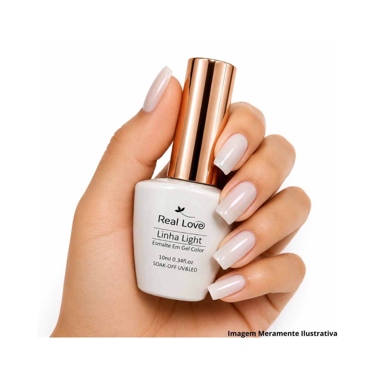ESMALTE EM GEL REAL LOVE LINHA LIGHT 10ML LTKIT-H-02
