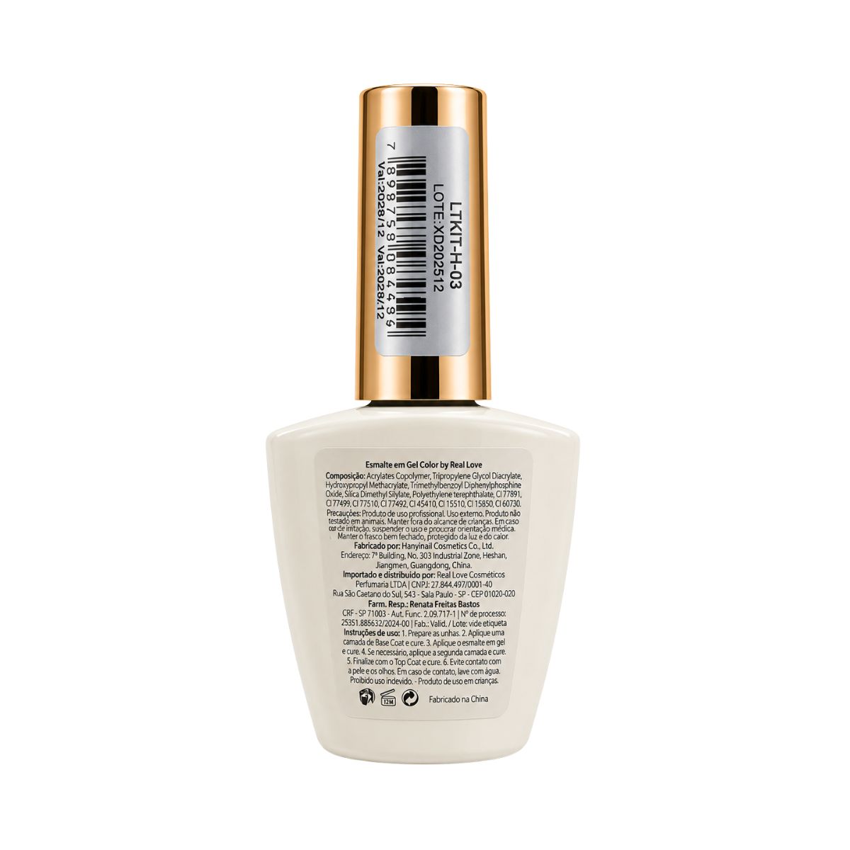 ESMALTE EM GEL REAL LOVE LINHA LIGHT 10ML LTKIT-H-03