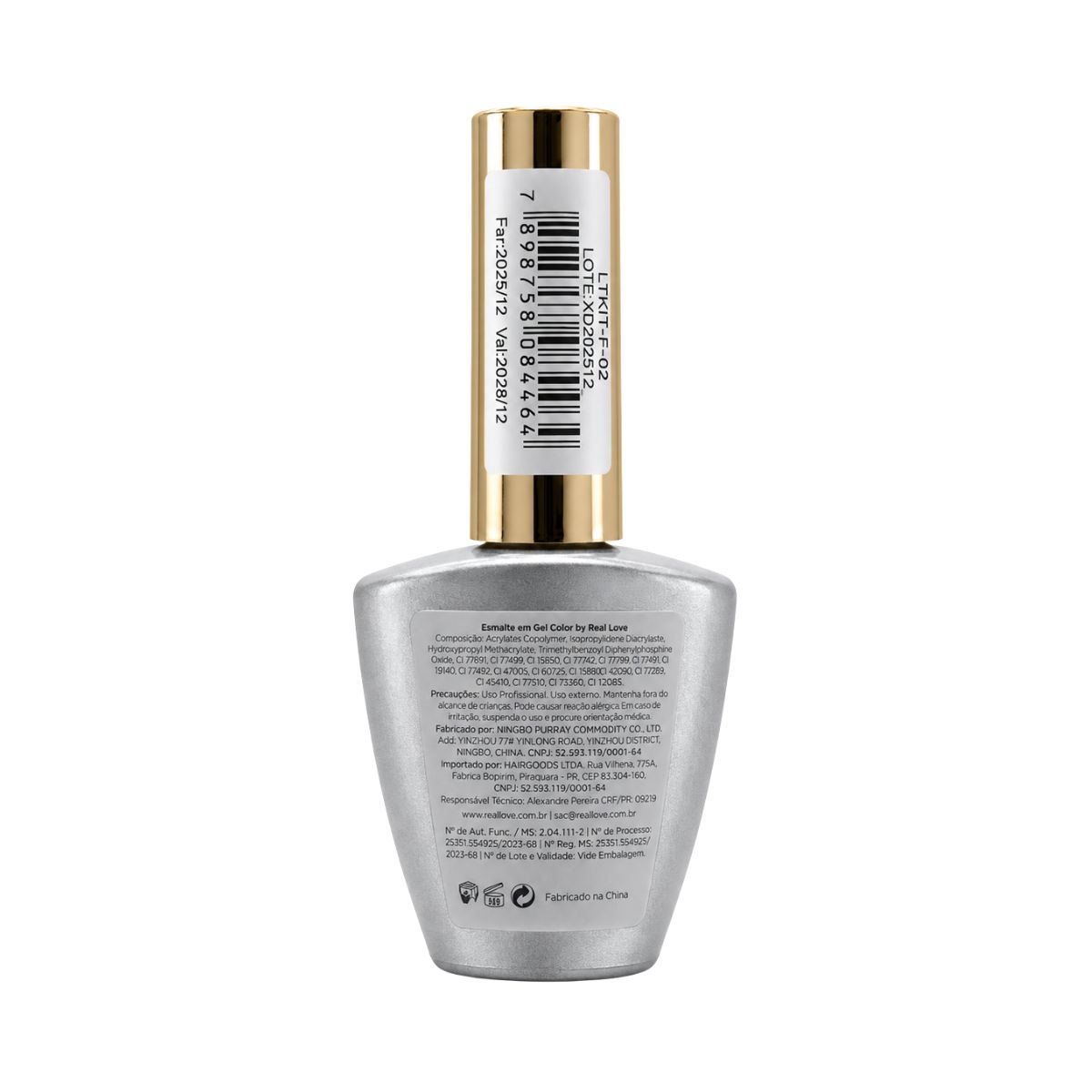 ESMALTE EM GEL REAL LOVE LINHA LIGHT 10ML LTKIT-F-02