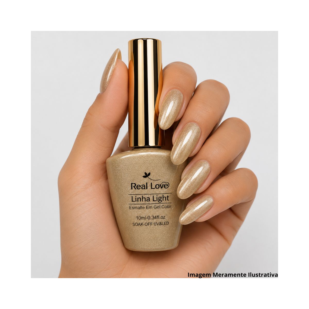 ESMALTE EM GEL REAL LOVE LINHA LIGHT 10ML LTKIT-F-04