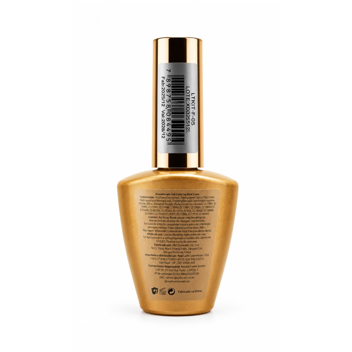 ESMALTE EM GEL REAL LOVE LINHA LIGHT 10ML LTKIT-F-05